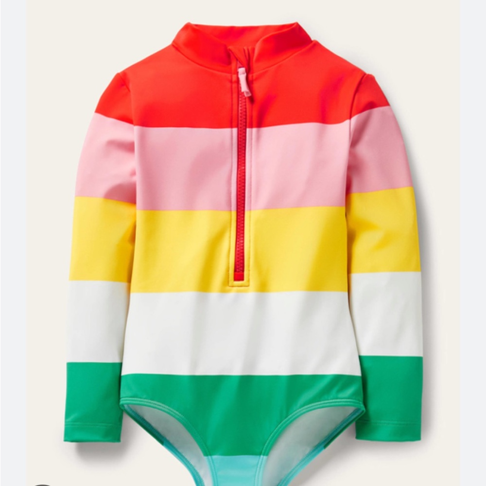 NWT Mini Boden longsleeve swim wear size 9/10